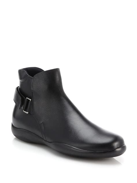 prada men's leather ankle boots.